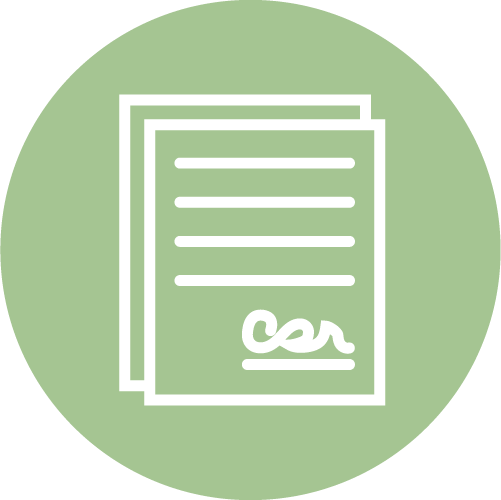 Contract Icon Green